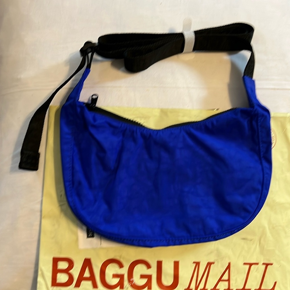 Baggu Small Nylon Crescent Bag - Lapis NWT
